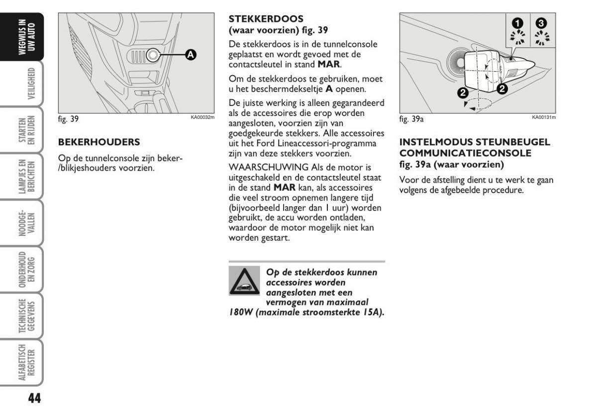 Ford Ka II 2 handleiding / page 63