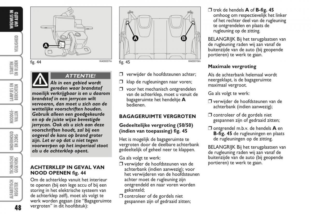 Ford Ka II 2 handleiding / page 67