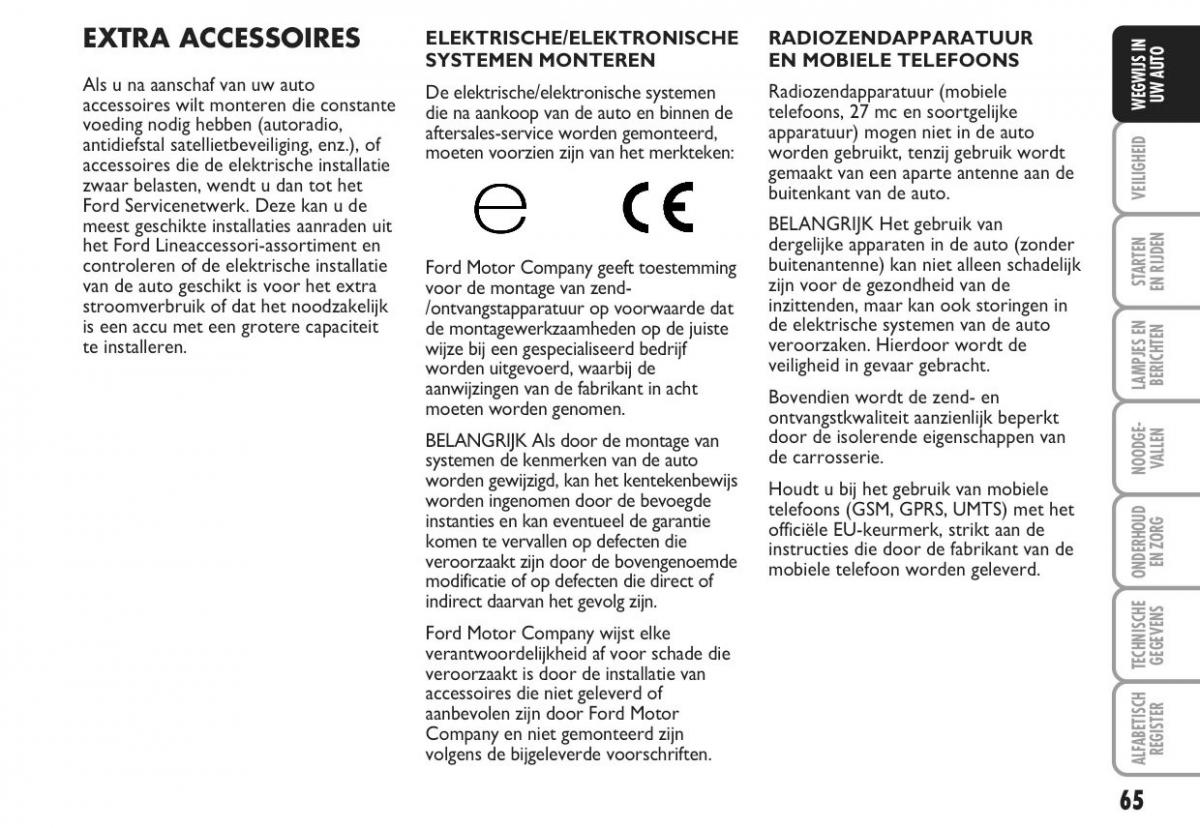 Ford Ka II 2 handleiding / page 84