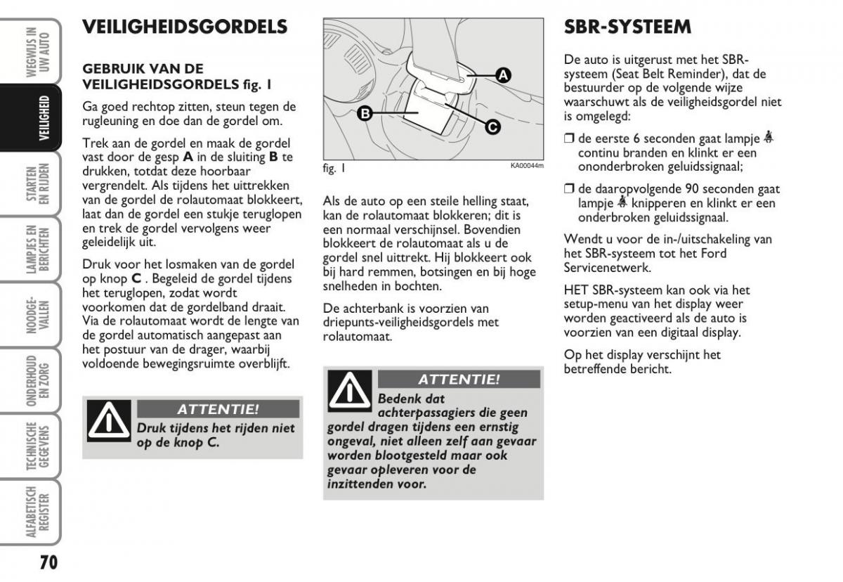 Ford Ka II 2 handleiding / page 89