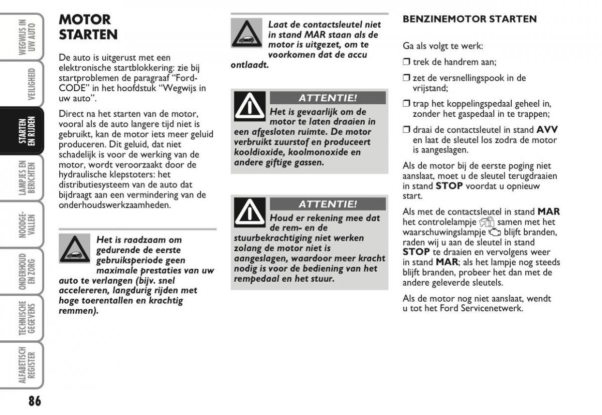 Ford Ka II 2 handleiding / page 105