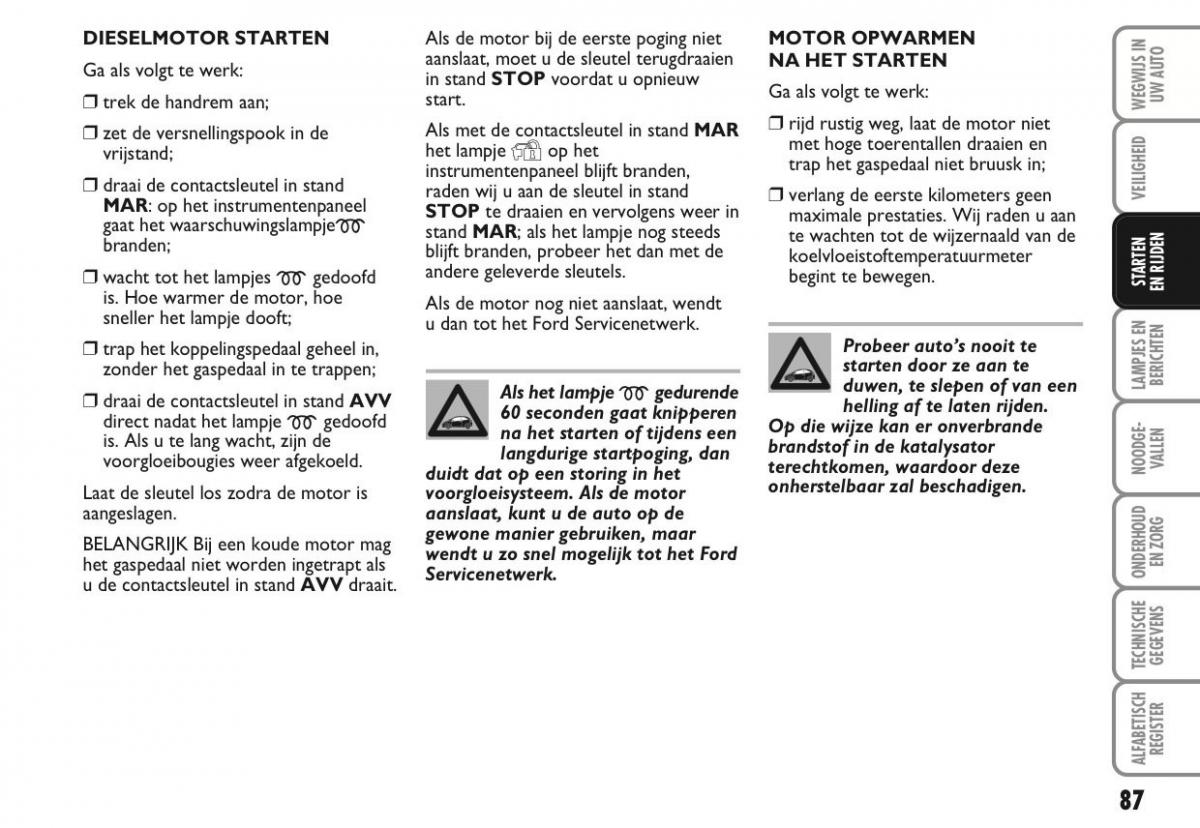 Ford Ka II 2 handleiding / page 106