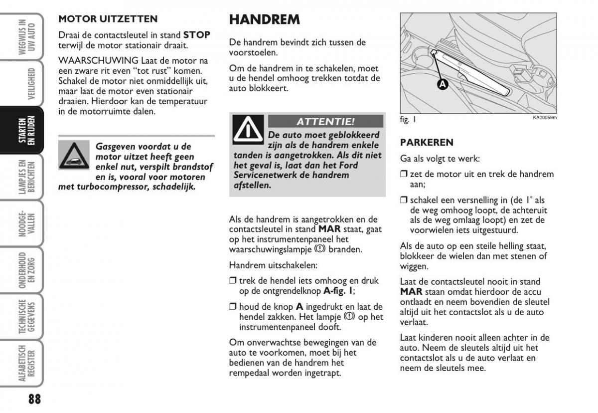 Ford Ka II 2 handleiding / page 107