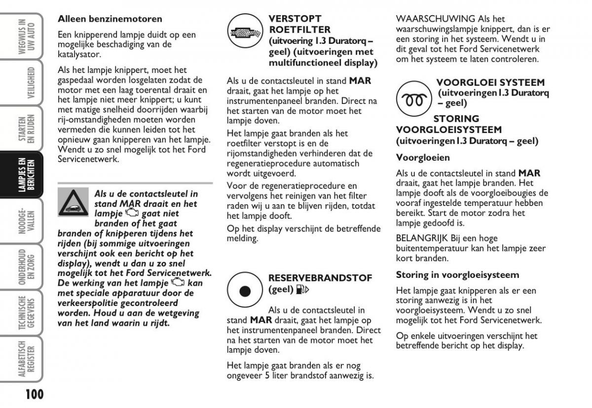 Ford Ka II 2 handleiding / page 119