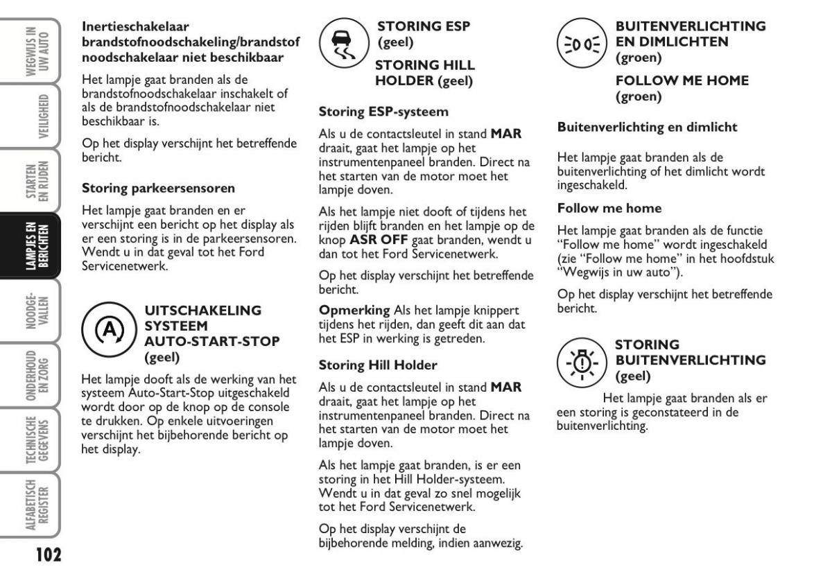 Ford Ka II 2 handleiding / page 121