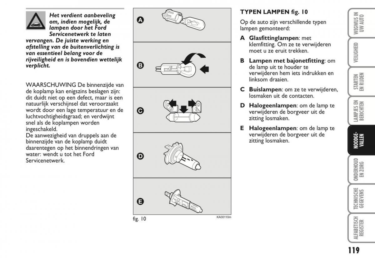 Ford Ka II 2 handleiding / page 138