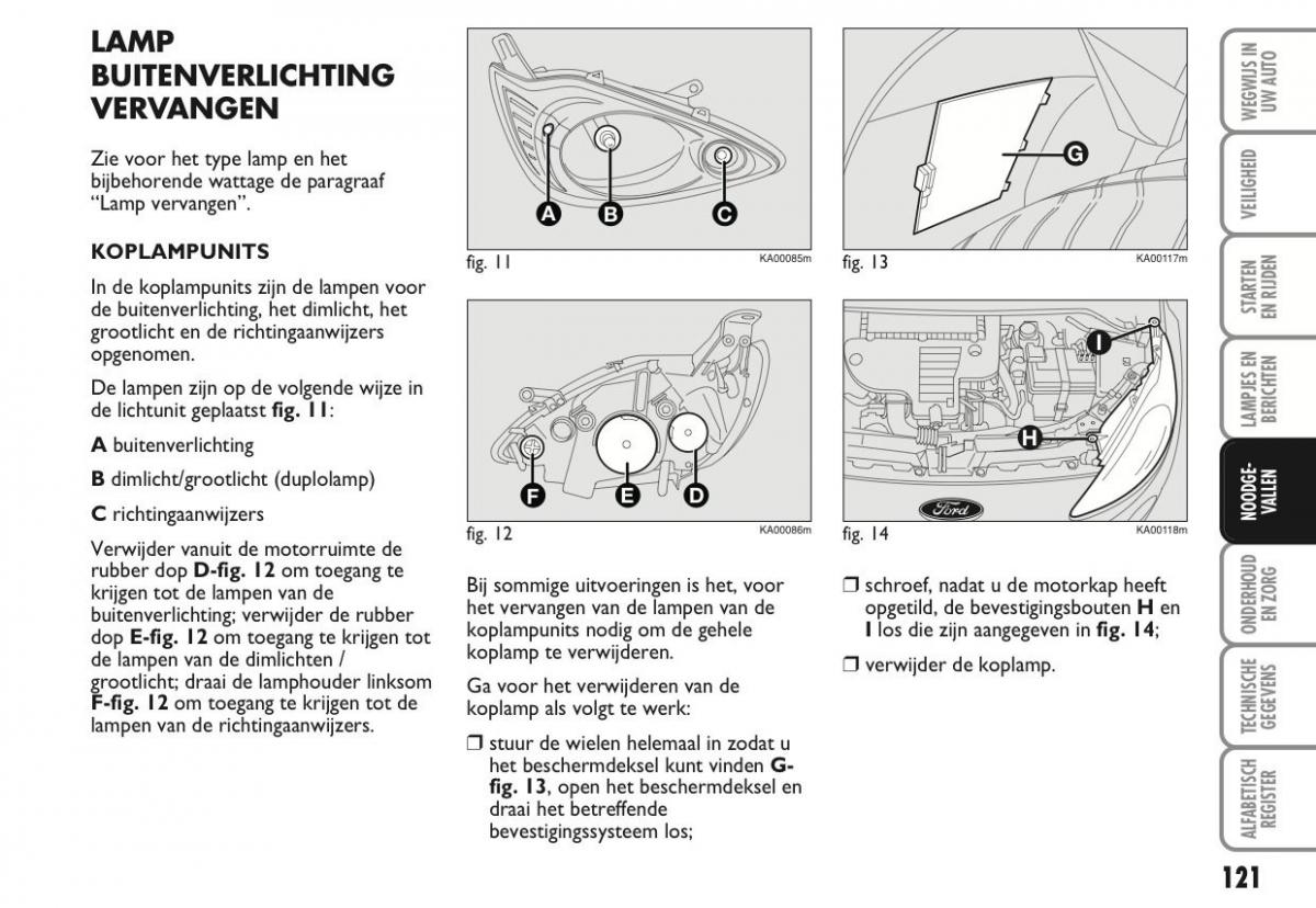 Ford Ka II 2 handleiding / page 140