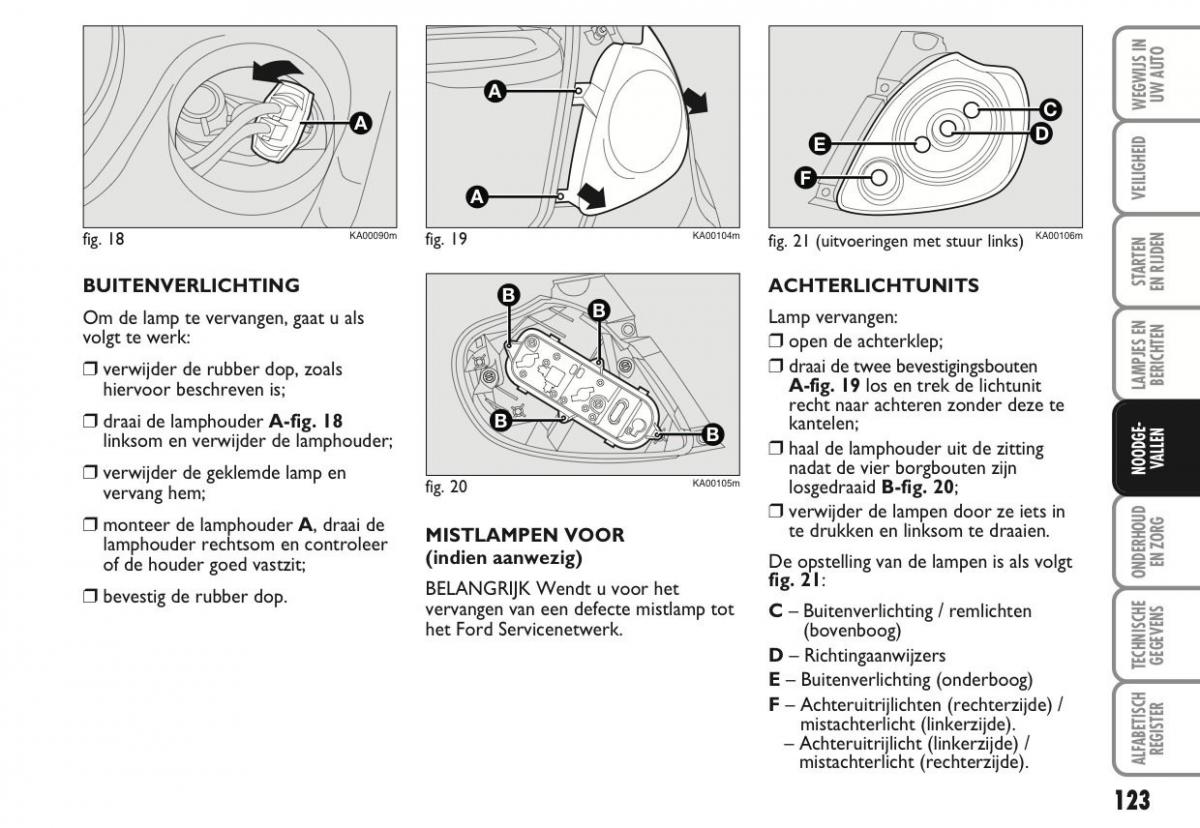 Ford Ka II 2 handleiding / page 142