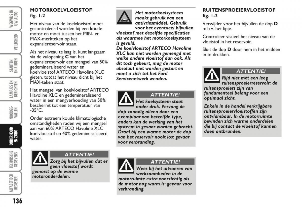 Ford Ka II 2 handleiding / page 155