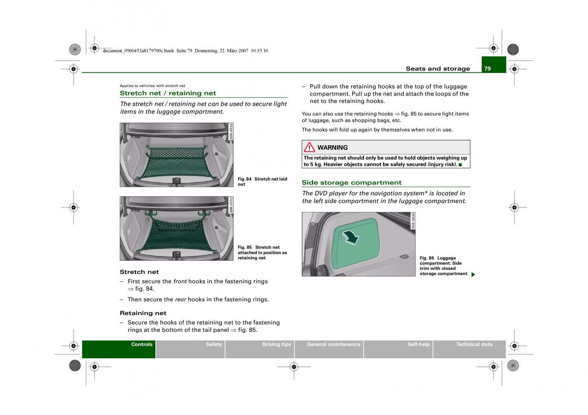 Audi A5 owners manual / page 81