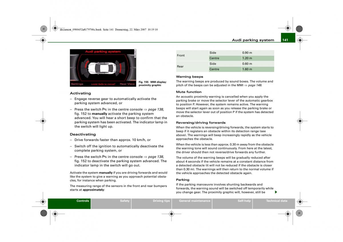 Audi A5 owners manual / page 143