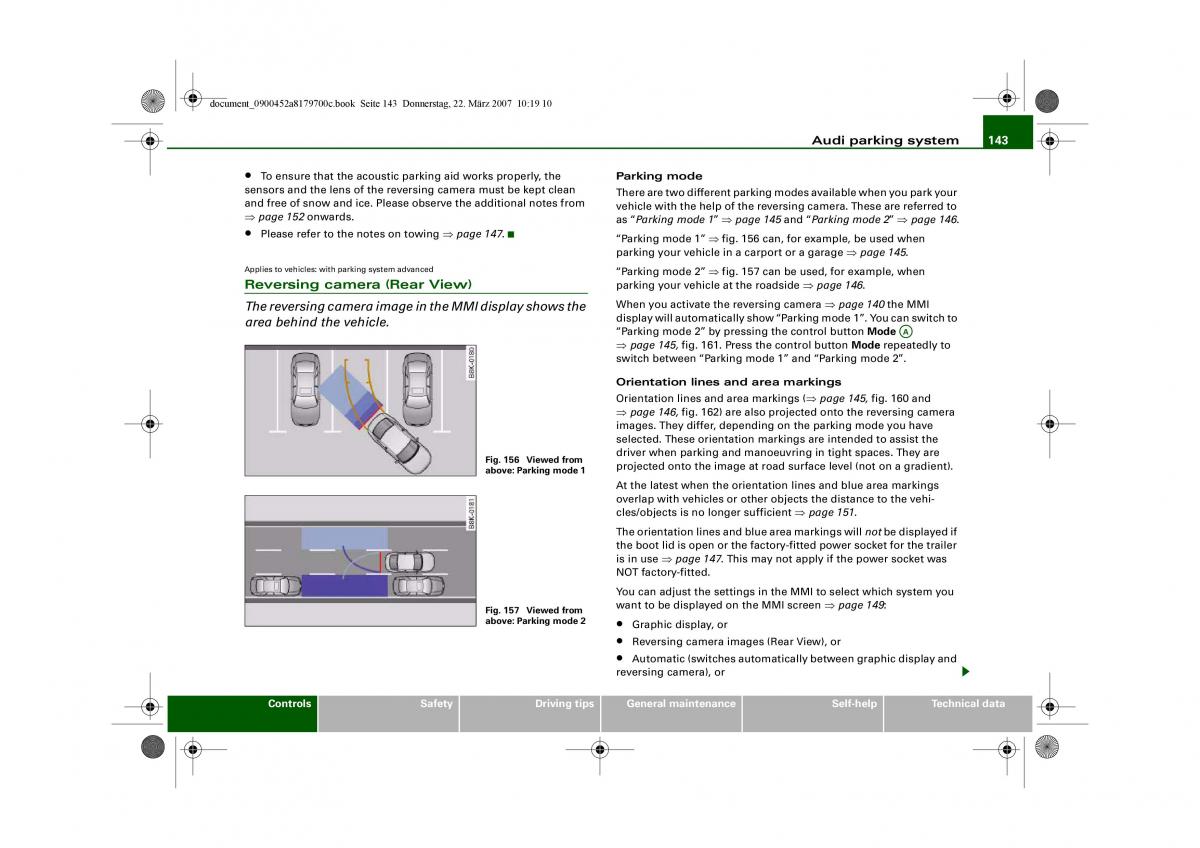 Audi A5 owners manual / page 145