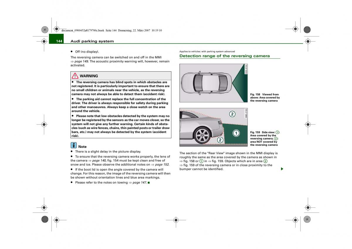 Audi A5 owners manual / page 146