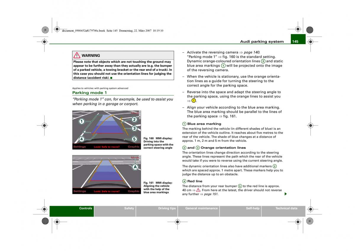 Audi A5 owners manual / page 147