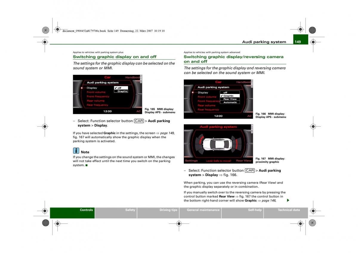 Audi A5 owners manual / page 151