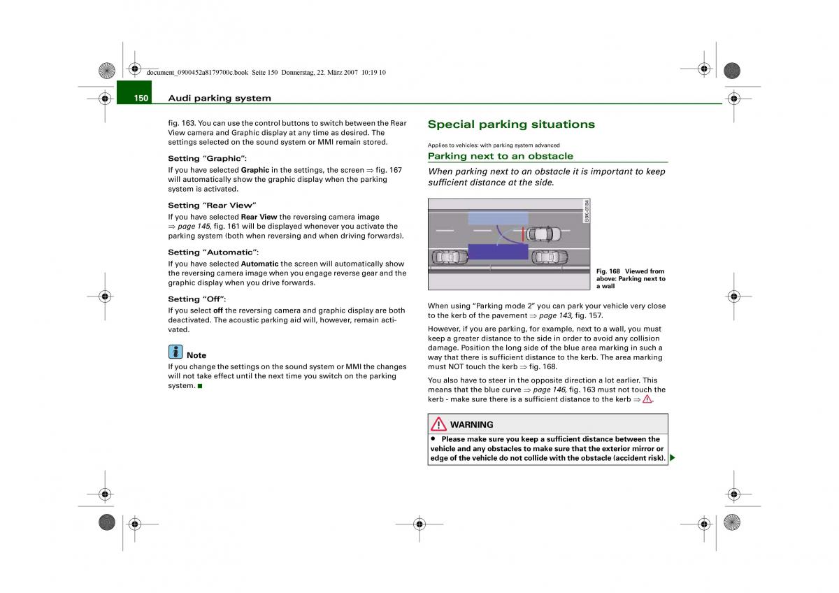 Audi A5 owners manual / page 152