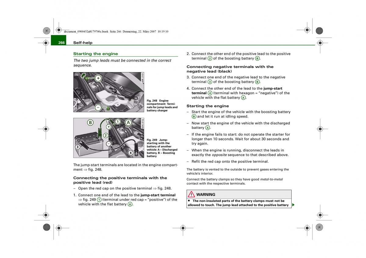 Audi A5 owners manual / page 268