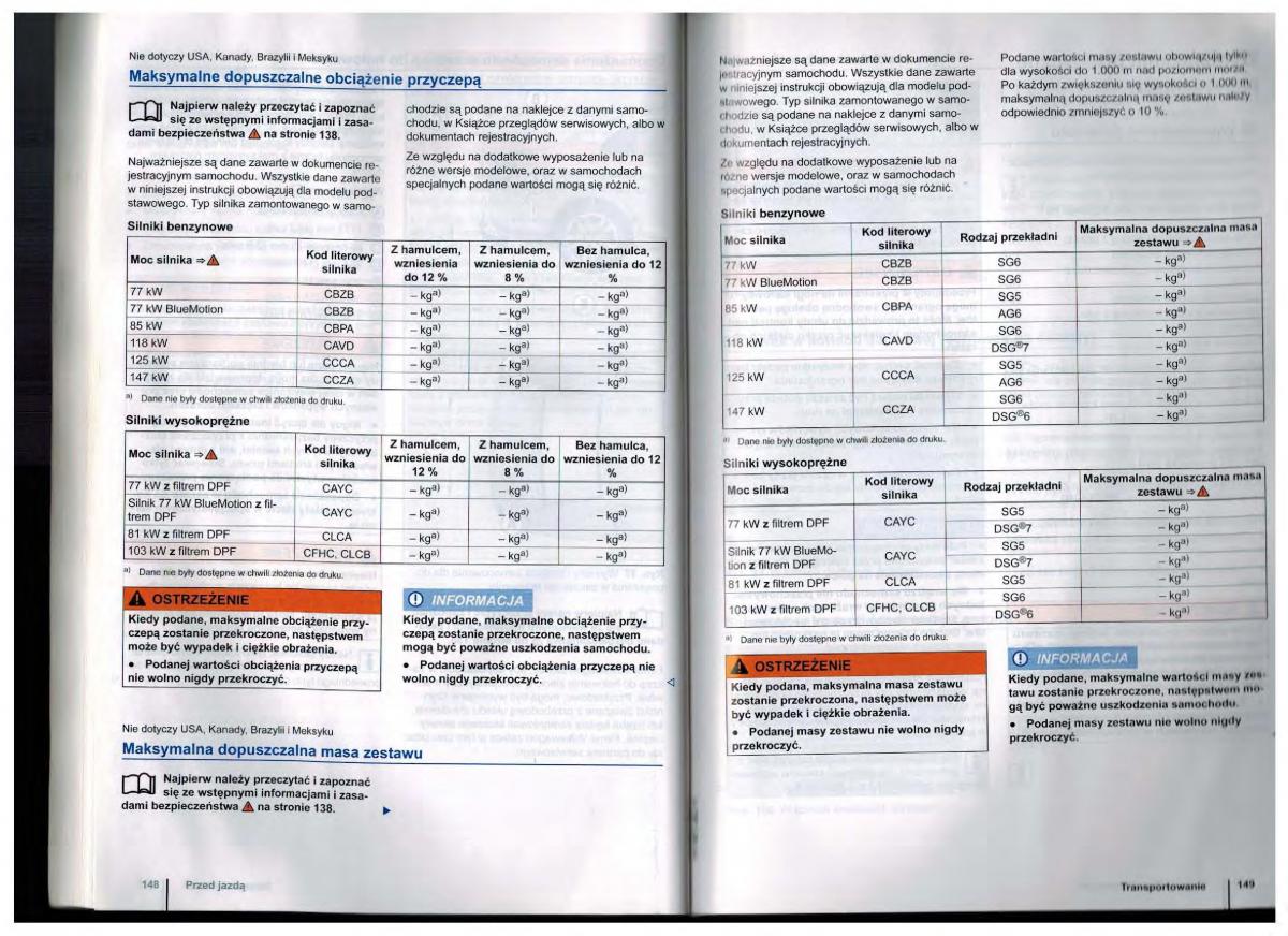 VW Golf Jetta VI 6 instrukcja obslugi / page 74