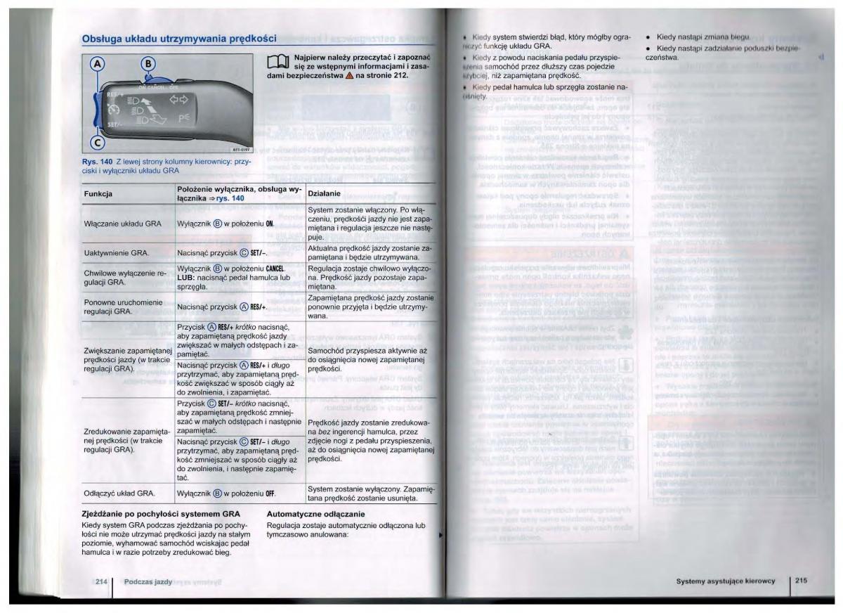 VW Golf Jetta VI 6 instrukcja obslugi / page 107