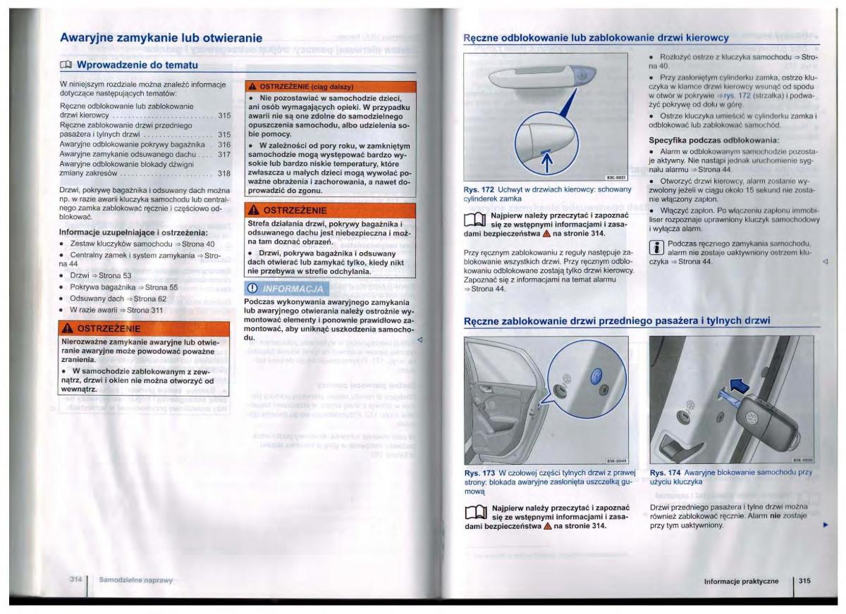 VW Golf Jetta VI 6 instrukcja obslugi / page 157