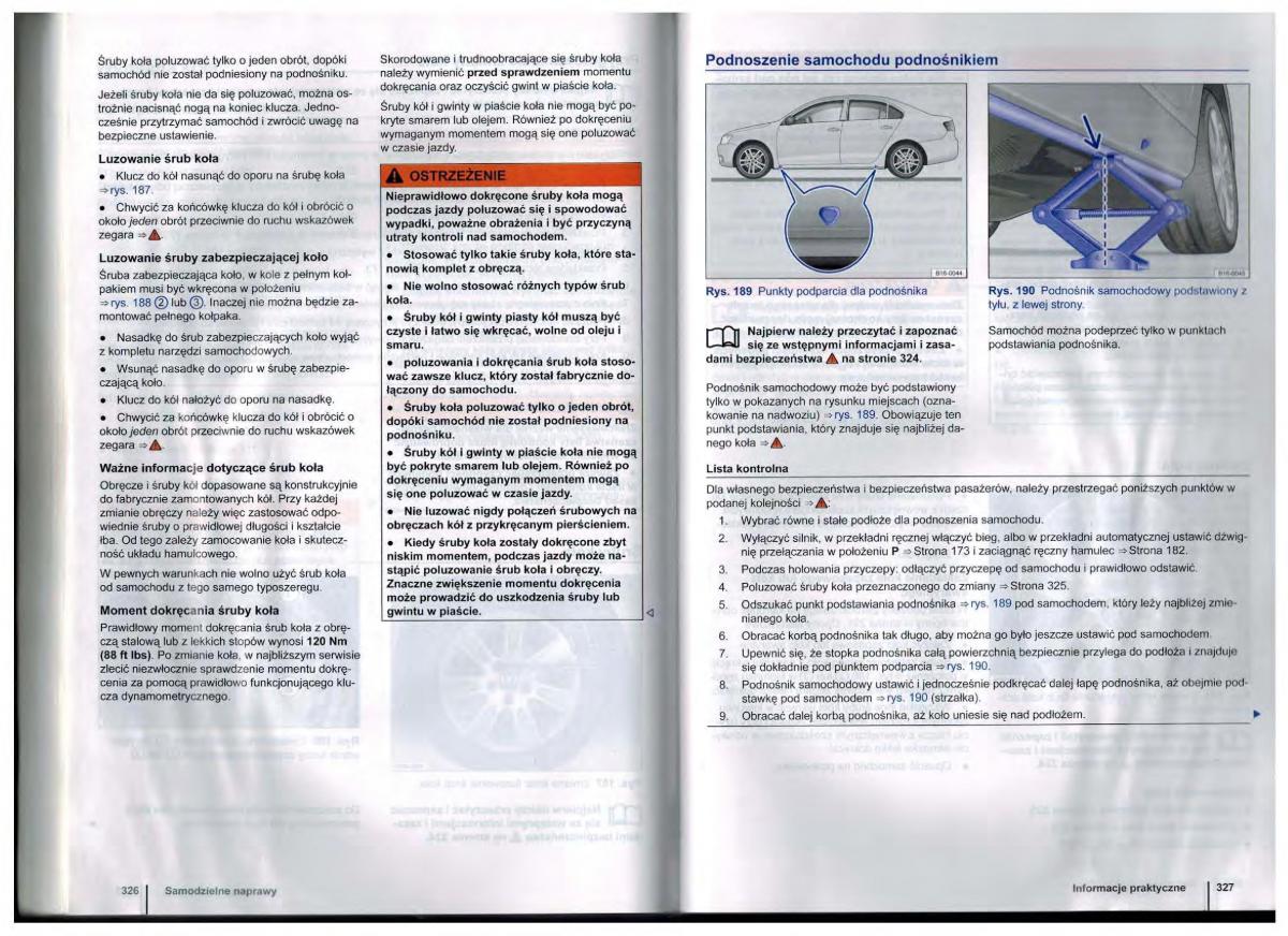 VW Golf Jetta VI 6 instrukcja obslugi / page 163