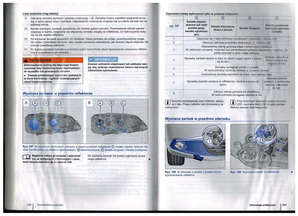 VW Golf Jetta VI 6 instrukcja obslugi / page 170