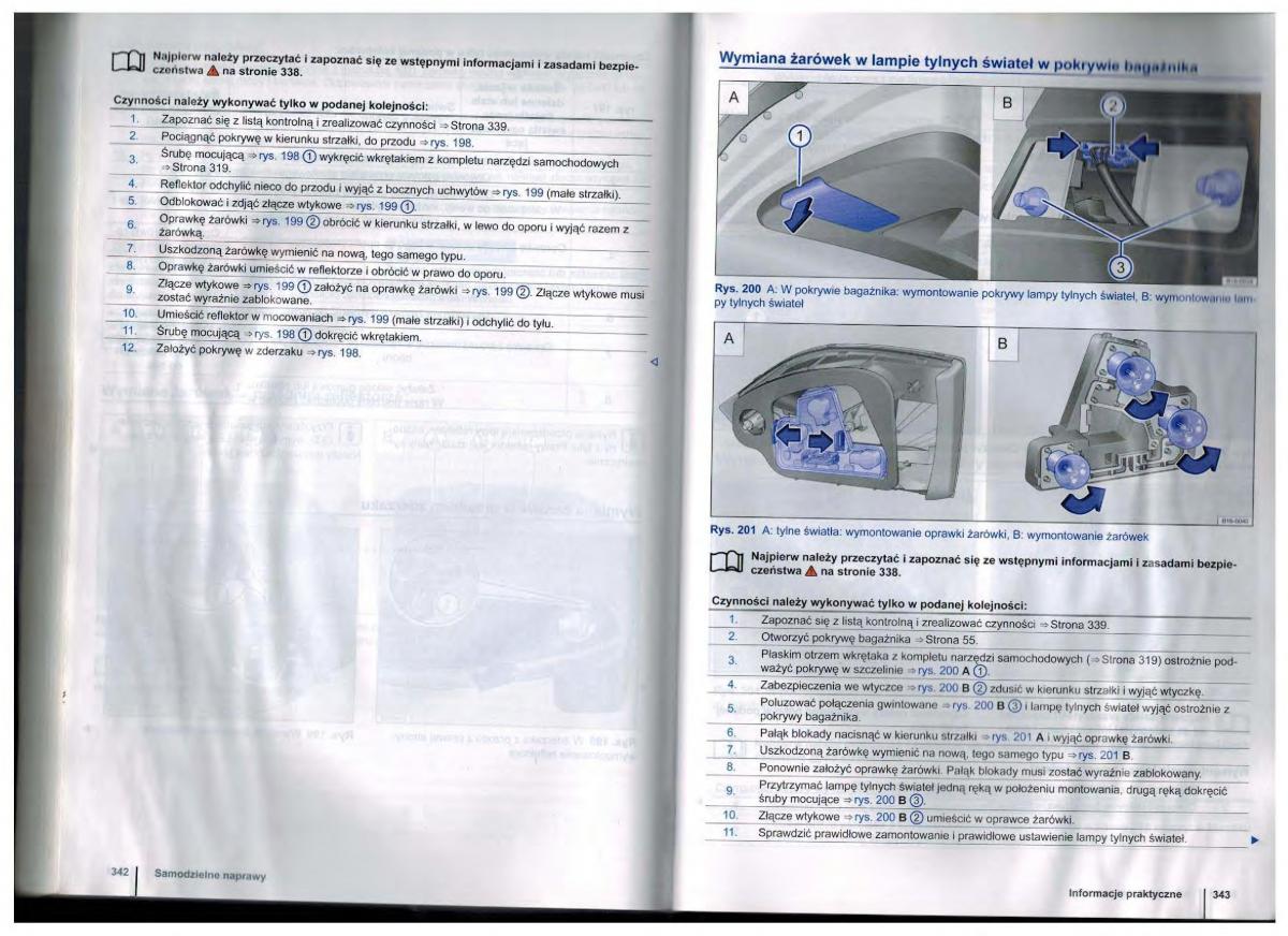 VW Golf Jetta VI 6 instrukcja obslugi / page 171