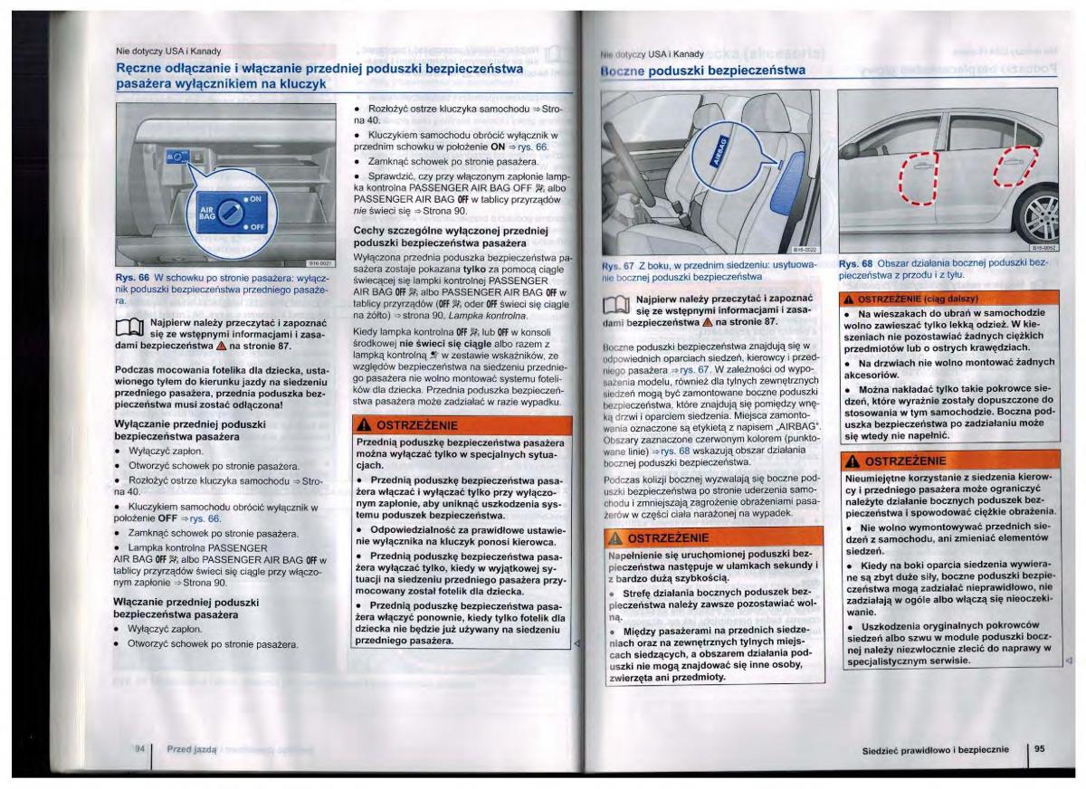 VW Golf Jetta VI 6 instrukcja obslugi / page 47