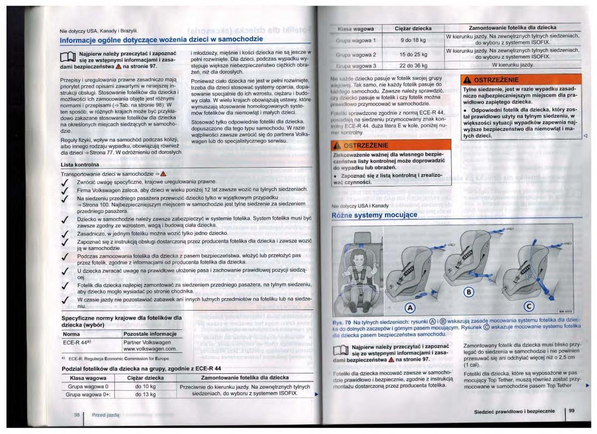 VW Golf Jetta VI 6 instrukcja obslugi / page 49