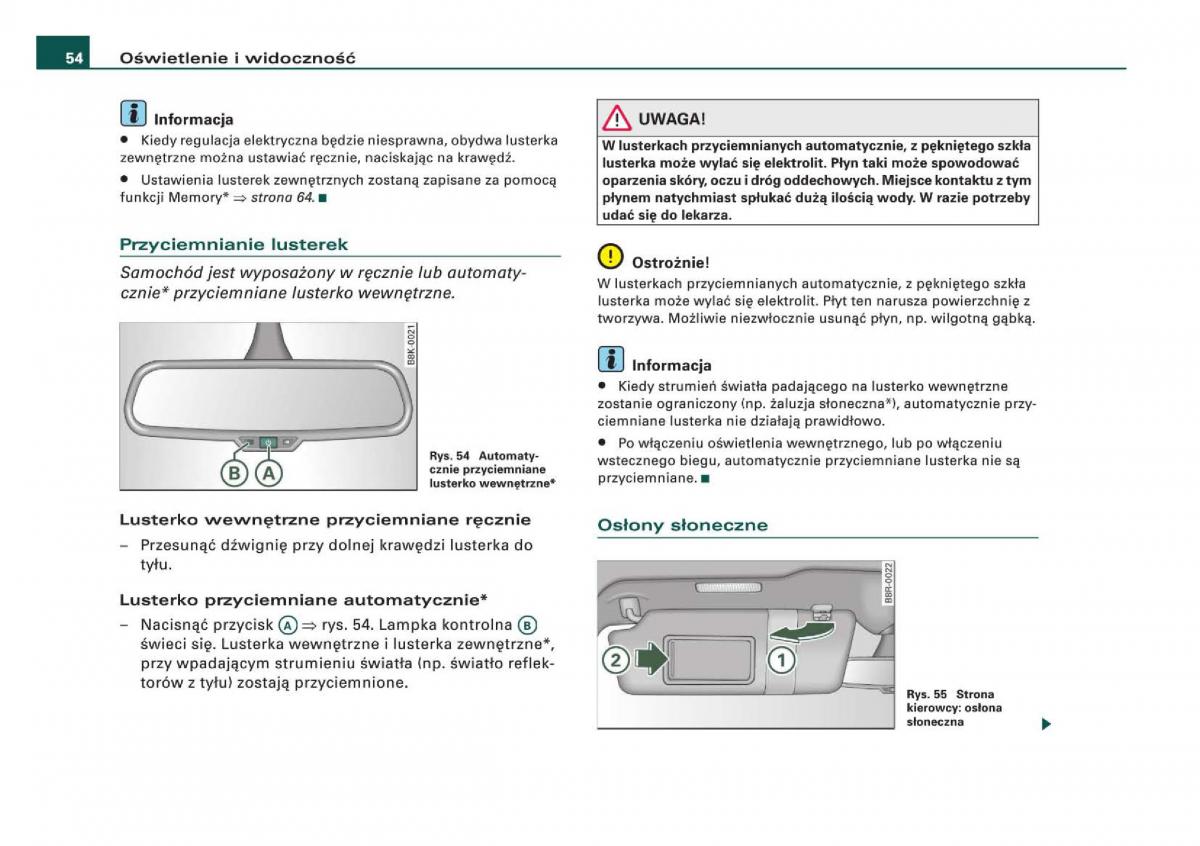 Audi Q5 instrukcja / page 56