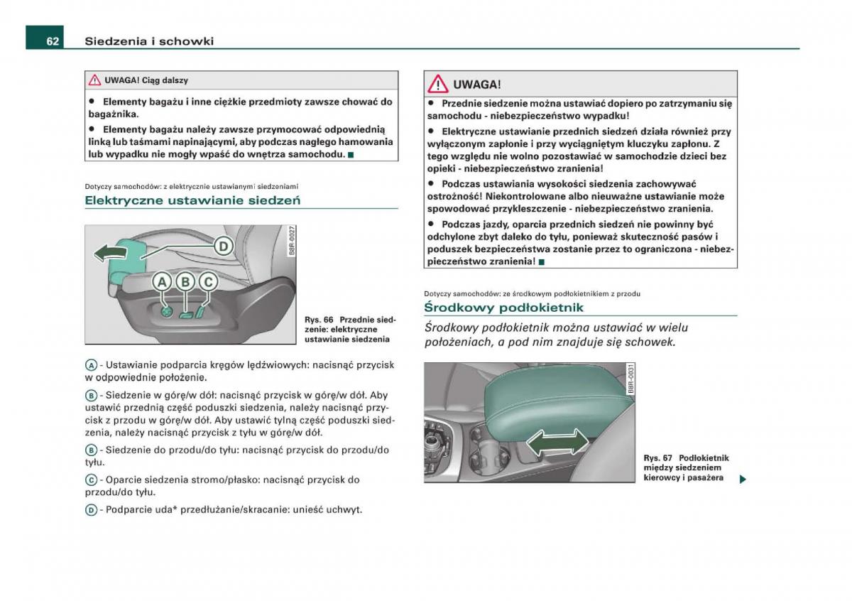 manual Audi Q5 instrukcja / page 64