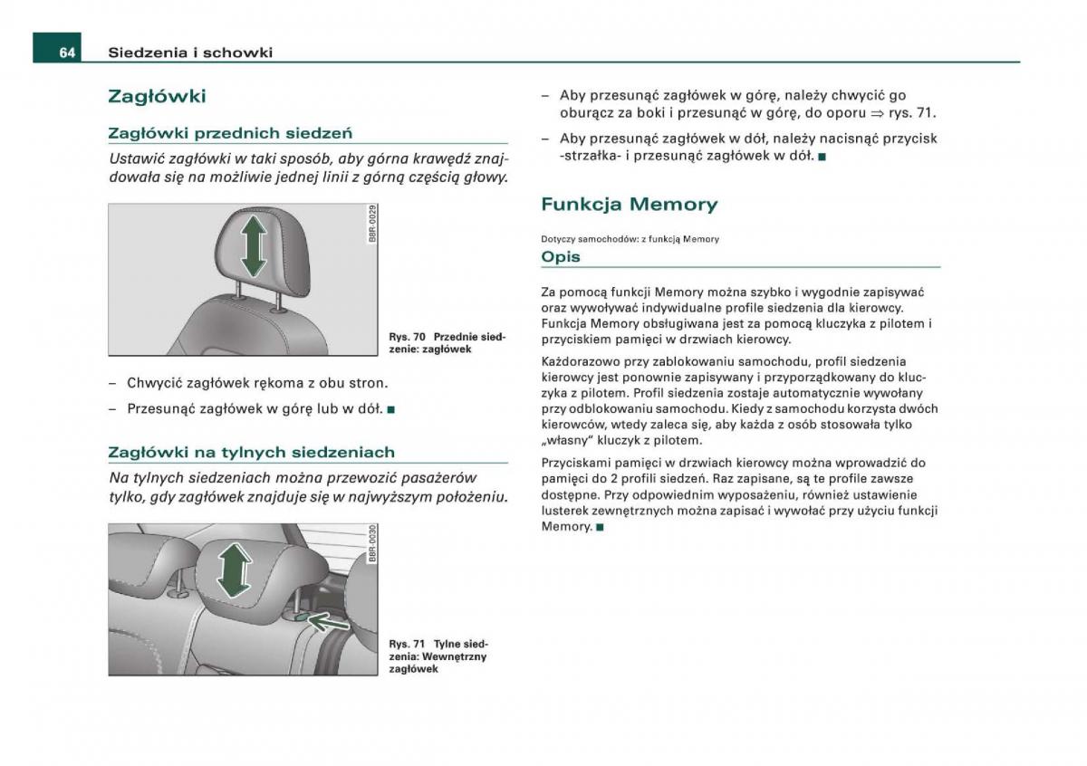 Audi Q5 instrukcja / page 66