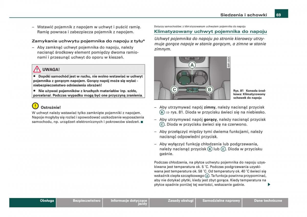 manual Audi Q5 instrukcja / page 71