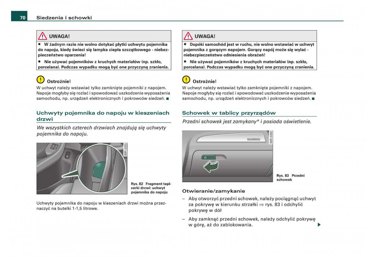 Audi Q5 instrukcja / page 72