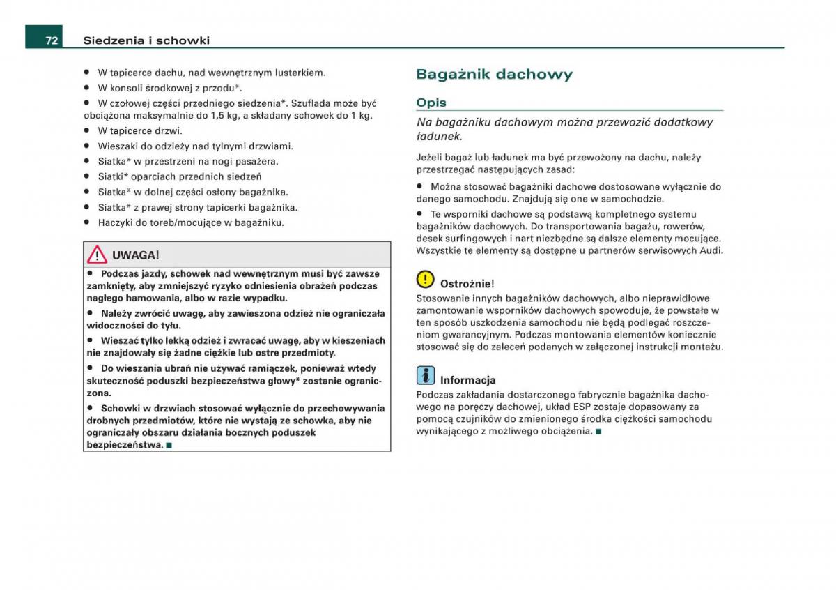 manual Audi Q5 instrukcja / page 74