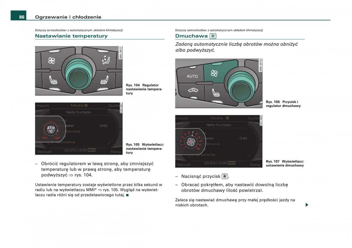 Audi Q5 instrukcja / page 88