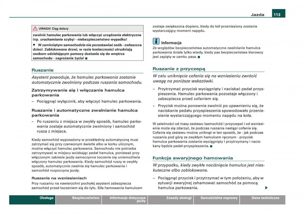 manual Audi Q5 instrukcja / page 115