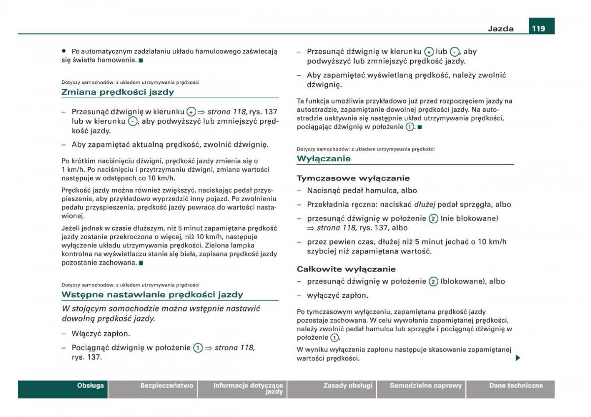 Audi Q5 instrukcja / page 121