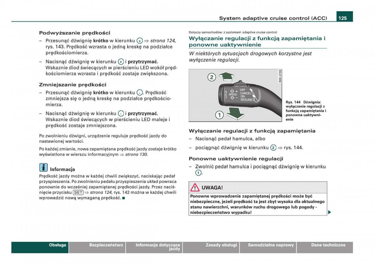 Audi Q5 instrukcja / page 127