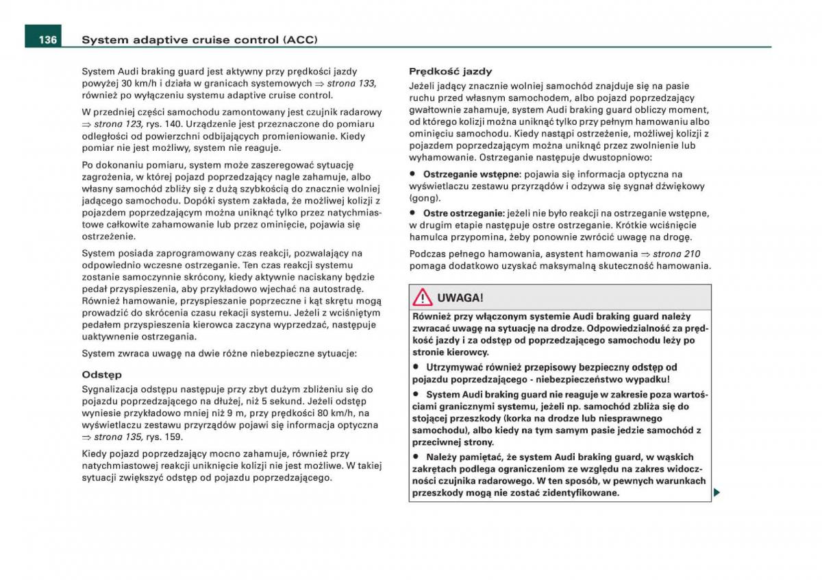 manual Audi Q5 instrukcja / page 138