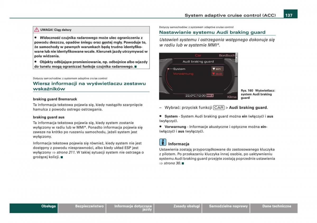 Audi Q5 instrukcja / page 139