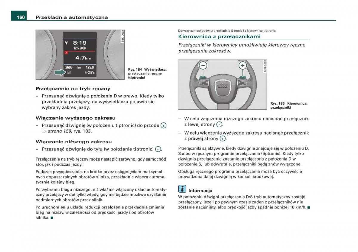 manual Audi Q5 instrukcja / page 162