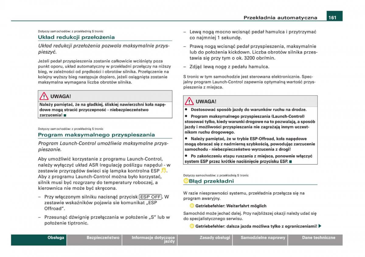 manual Audi Q5 instrukcja / page 163