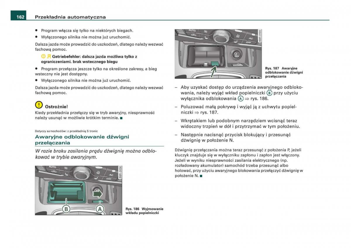 manual Audi Q5 instrukcja / page 164