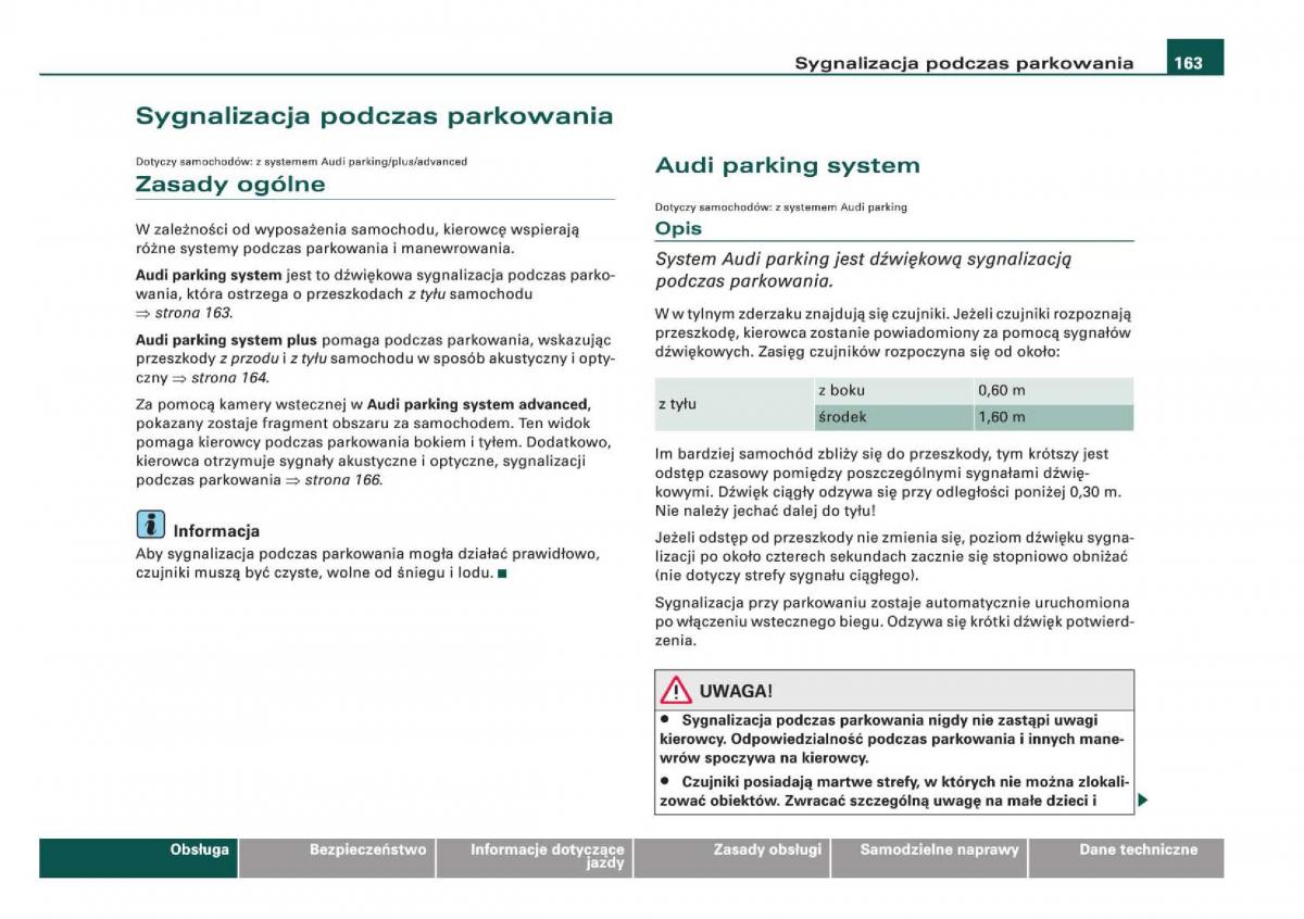 manual Audi Q5 instrukcja / page 165