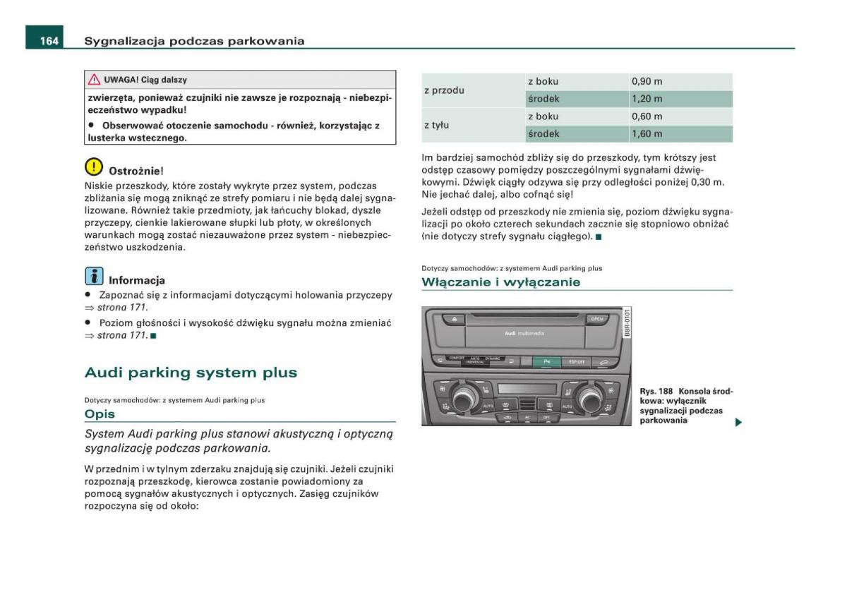 Audi Q5 instrukcja / page 166