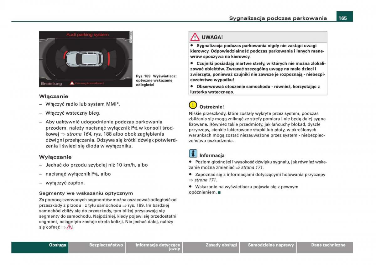 manual Audi Q5 instrukcja / page 167