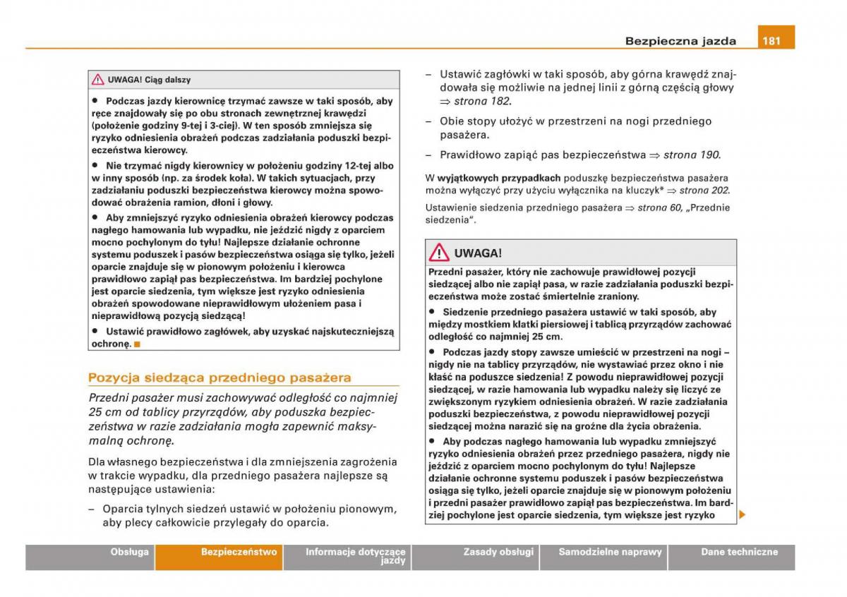 Audi Q5 instrukcja / page 183