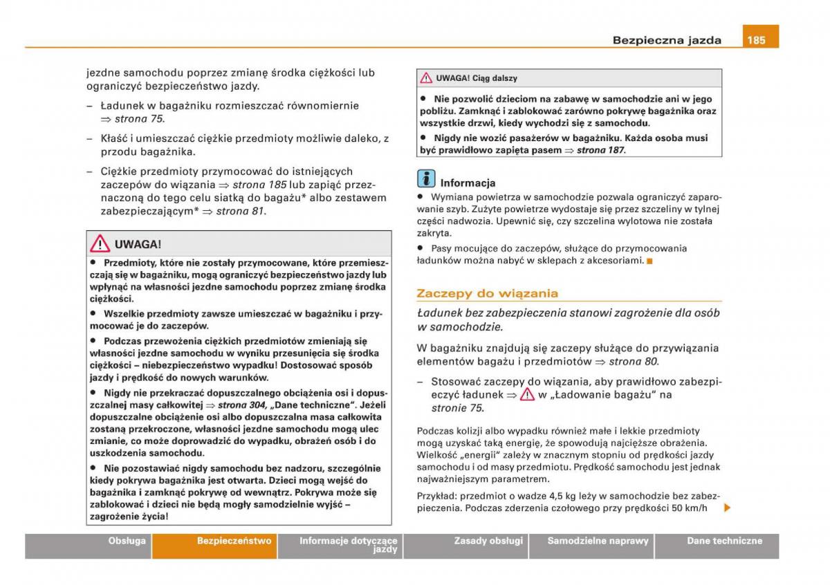 manual Audi Q5 instrukcja / page 187