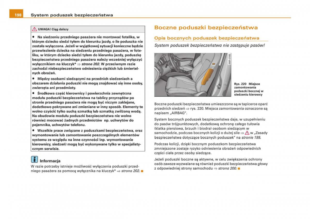 manual Audi Q5 instrukcja / page 200